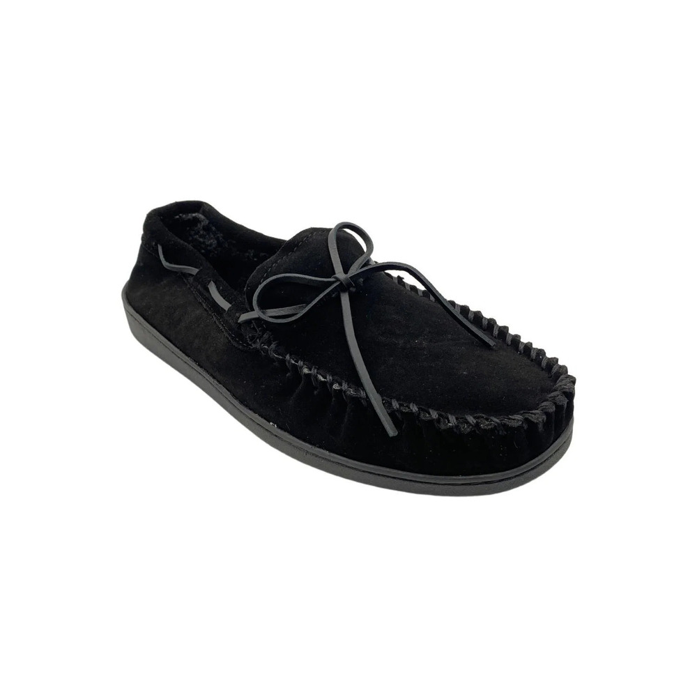 Minnetonka Women's Britt Trapper Slipper Black - Medium